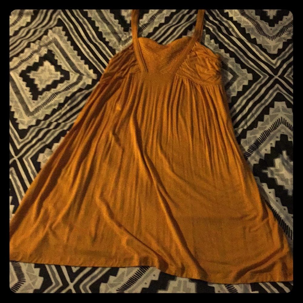 Mustard tank dress